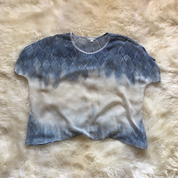 Cabi Sheer Ombre Fade Out Dolman Sleeve Top 781 XS - Picture 3 of 8